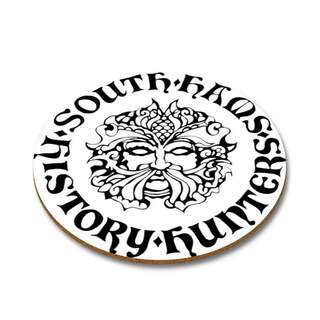 South Hams History Hunters Round Coaster - Green Man