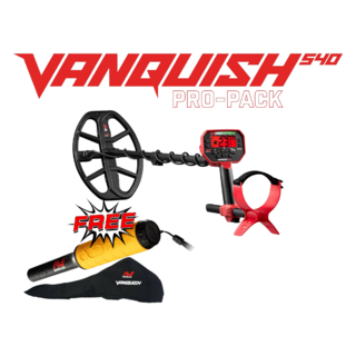 Minelab Vanquish 540 Pro + Free Pro Find 35 + Carry bag