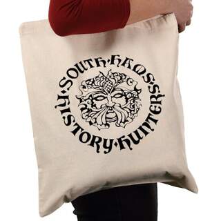 Green Man Cotton Tote Bag - South Hams History Hunters